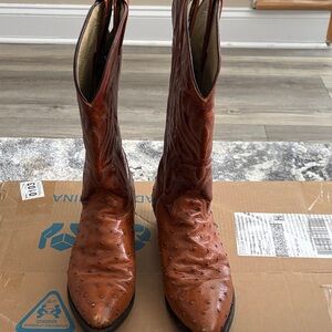 Durango Men's Western Boots in Brown Ostrich Leather